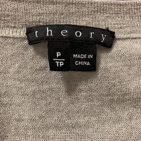 Theory Light Grey Sleeveless Top - Picture 5 of 6